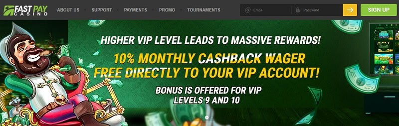 Fast Paying Casino Cashback