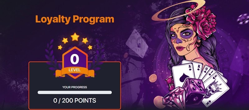 Praise Casino loyalty program 