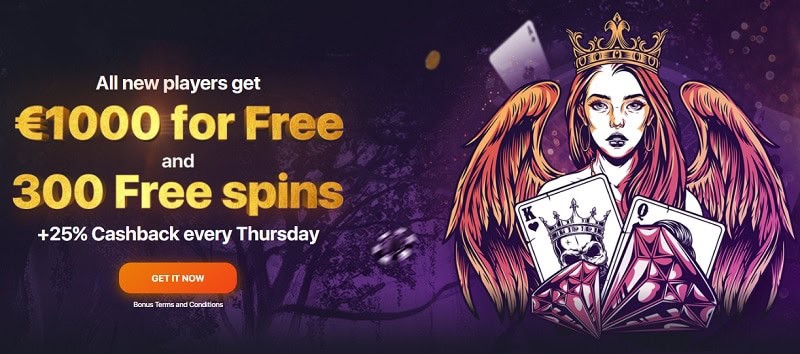 Praise Casino free spins bonus promotion 