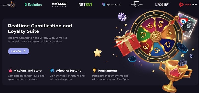 Take part in casino tournaments and promotions! 