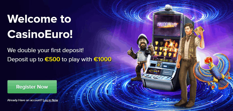 CasinoEuro welcome bonus and free spins