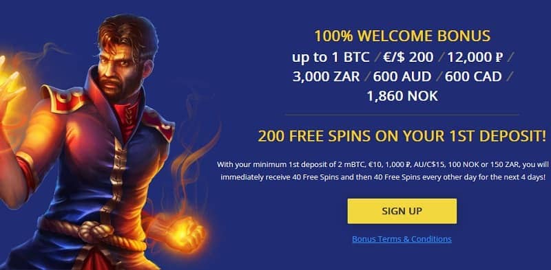 Sign Up Welcome Bonus 