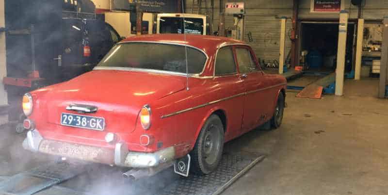 Volvo Amazon met iBooster op remtestbank