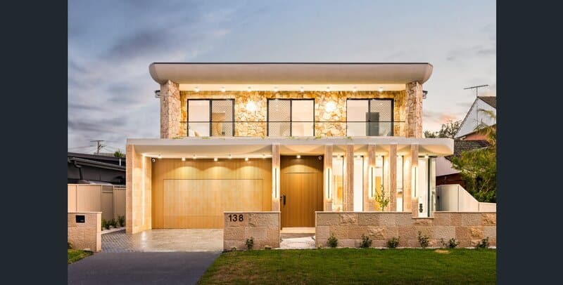 Loxton sandstone and Sarina limestone cladding