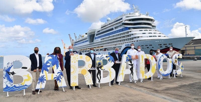 AIDAsol feiert Erstanlauf in Barbados AIDAsol_Barbados