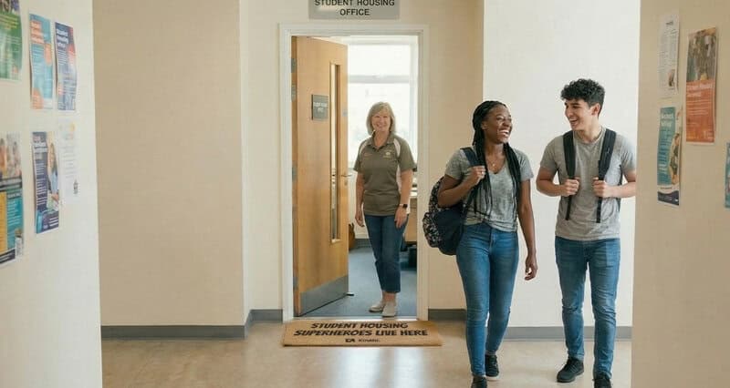Student Housing hallway
