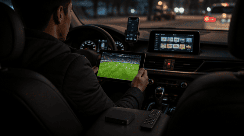 IPTV kijken in auto via hotspot Nederland