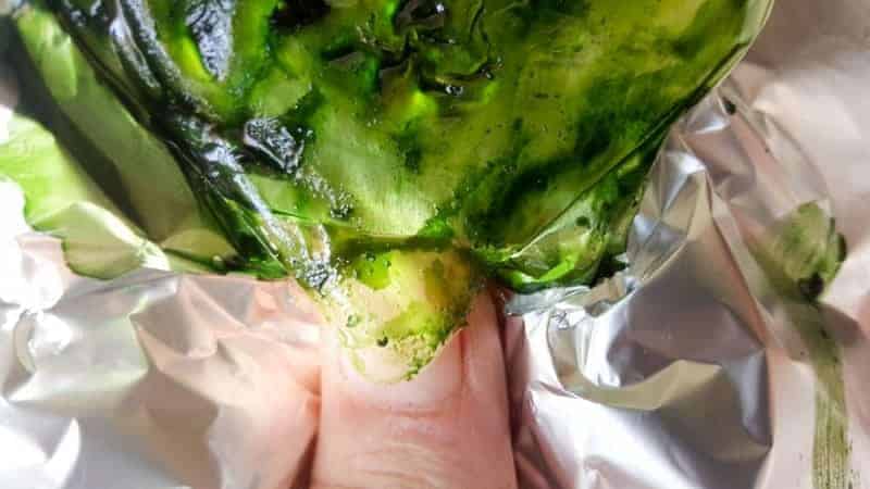 Once the 2-minute resin cures, you can peel it off the aluminium foil