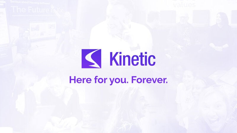 Kinetic Here for you forever banner
