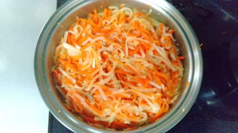 煮なますの出来上がり