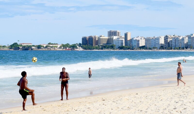 Strand der Copacabana Strand der Copacabana