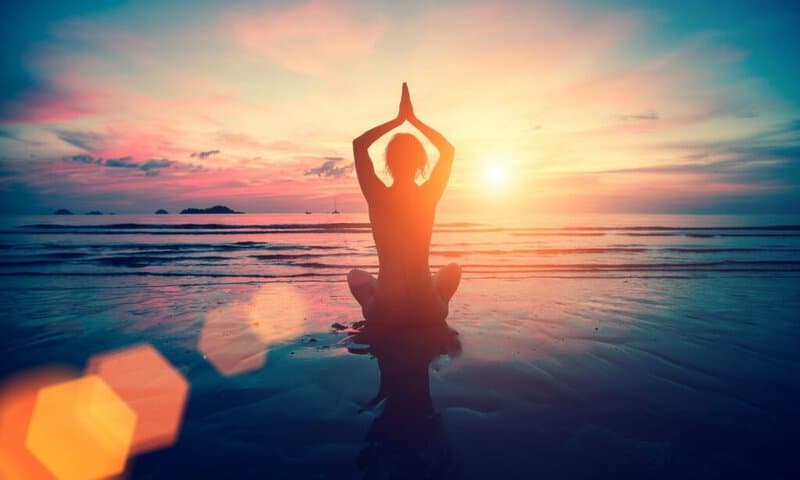 Yoga on the beach