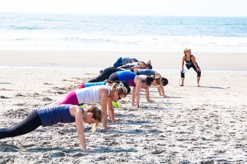 Gym on the beach