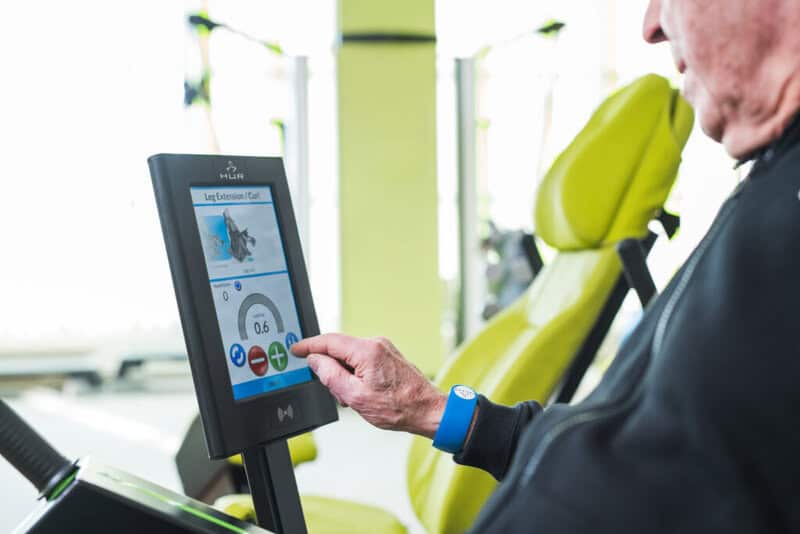 HUR strength training machine for senior fitness and medical rehabilitation