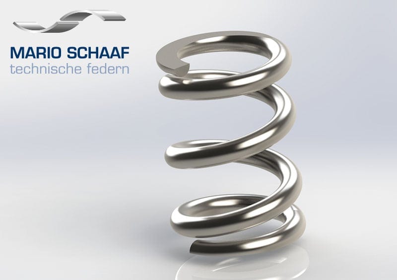 Druckfeder mit zylindrischer Geometrie – robuste Standardlösung von Schaaf Federn