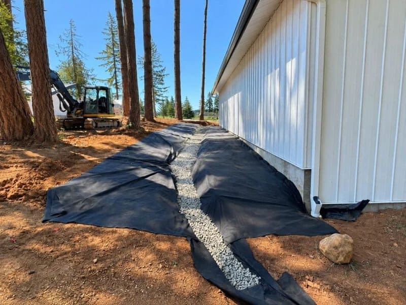 french drain installation