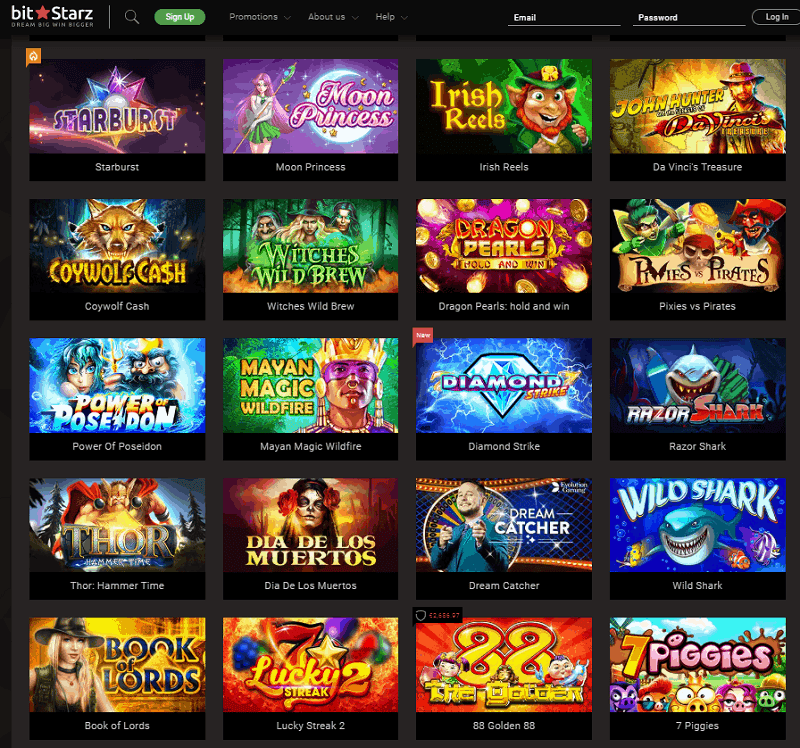 BitStarz Casino Games - Website