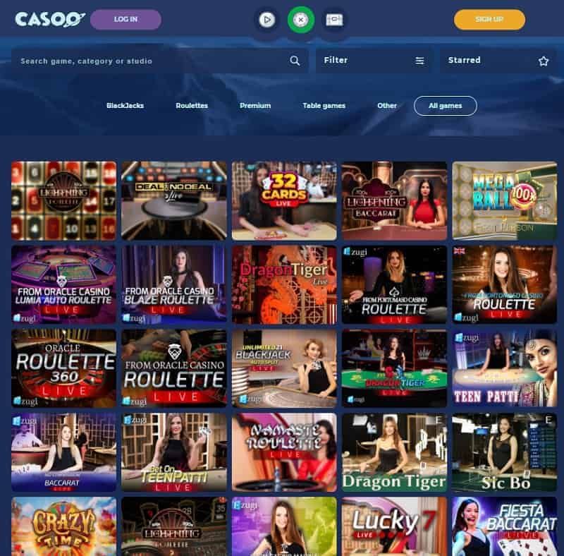 Casoo Casino Online and Mobile 