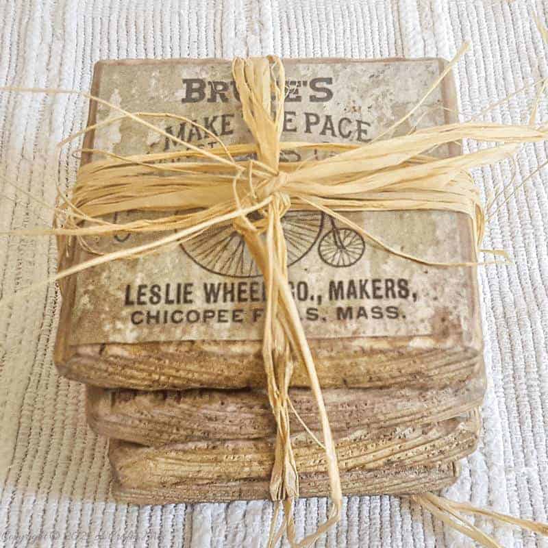Easy Father's Day DIY gift idea - Custom coaster with a twist that double up as bottle openers. #giftidea #fathersday #ACraftyMix #palletrepurpose