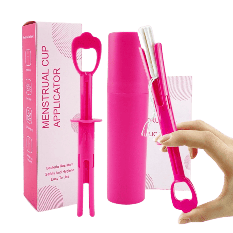 Aplicador reusable para copas y discos menstruales