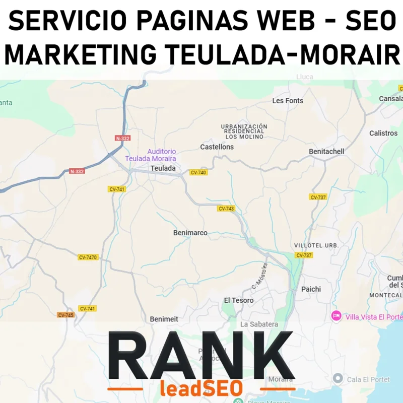 Servicio páginas web seo y marketing en Teulada-Moraira