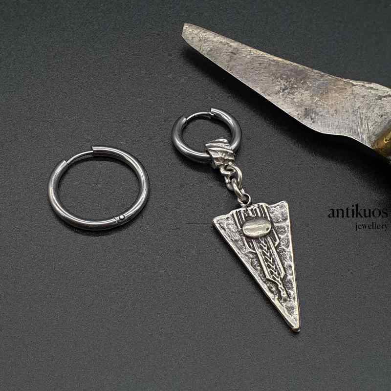 Art deco alternative spike earring antikuos
