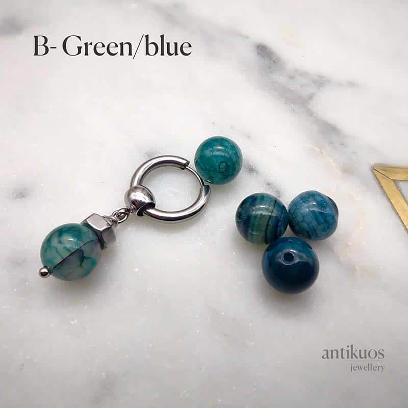 Choose all a mystic ball mens earring by Antikuos, alernate angle
