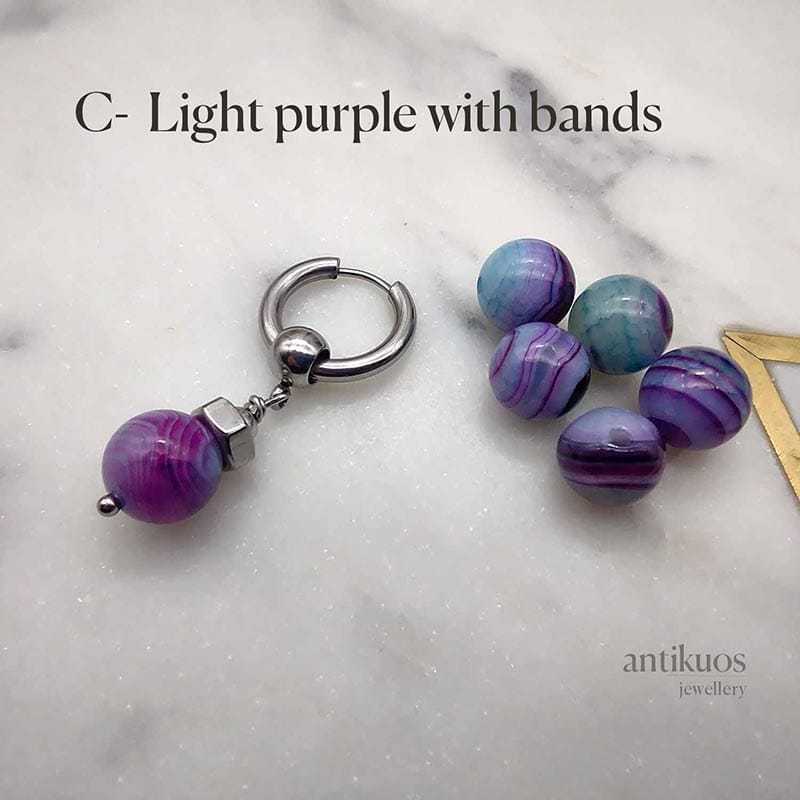 Choose all a mystic ball mens earring by Antikuos, close-up