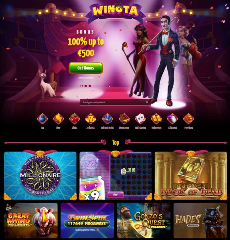 Winota Casino Review - snapshot 