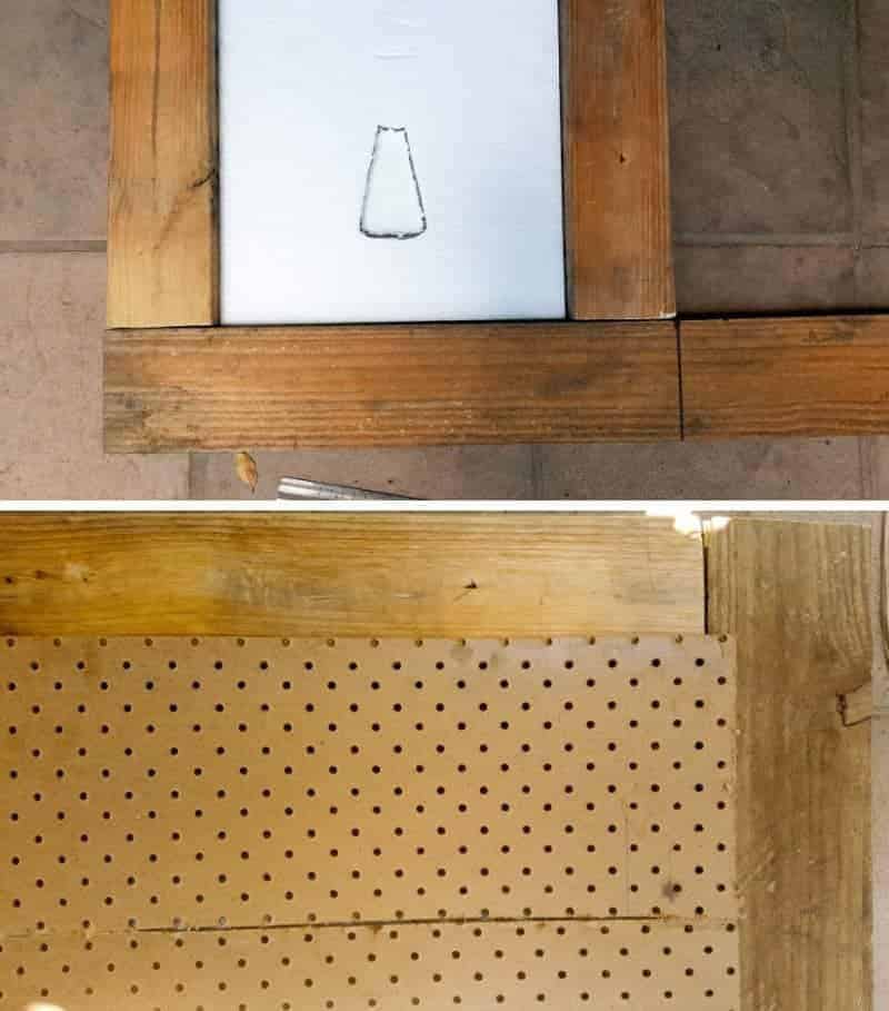Cut the MDF backing board to fit the frame