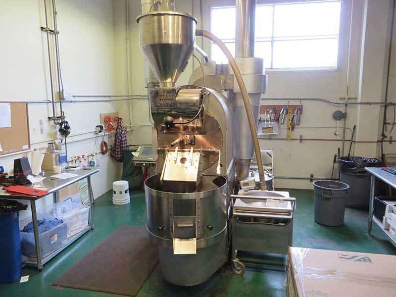A small-batch commercial coffee roaster