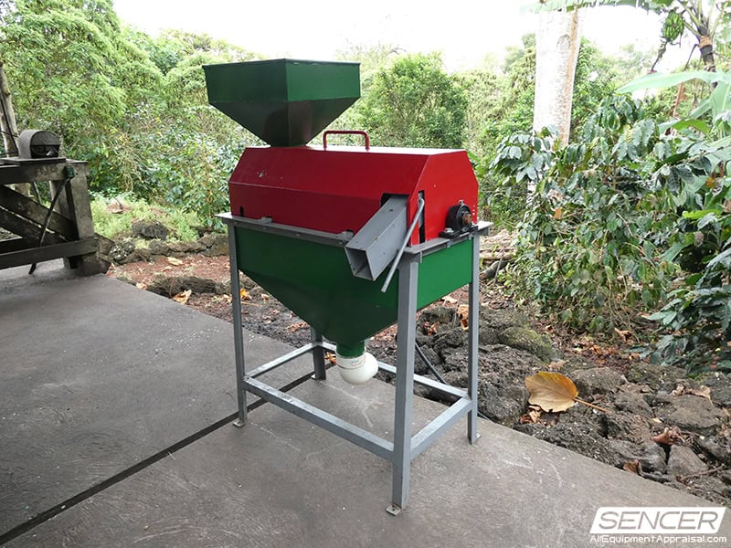 A coffee bean washer at Finca Tantum Galapagos, Ecuador