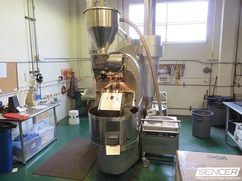 A small-batch commercial coffee roaster
