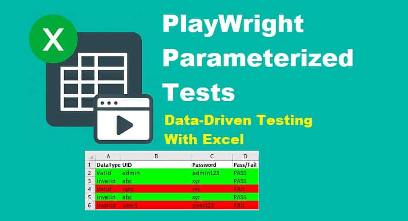 Playwright parameterized tests with Excel data-driven testing in JavaScript