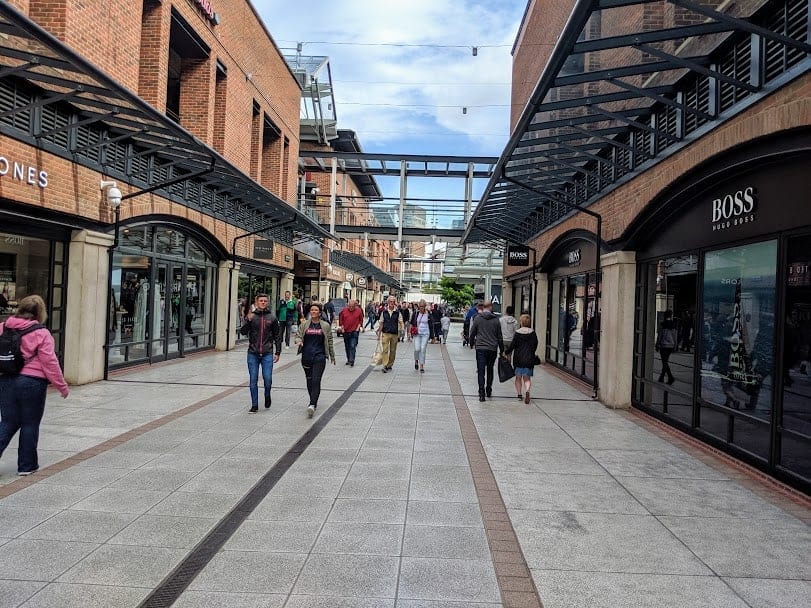 Gunwharf Quays shopping outlet.