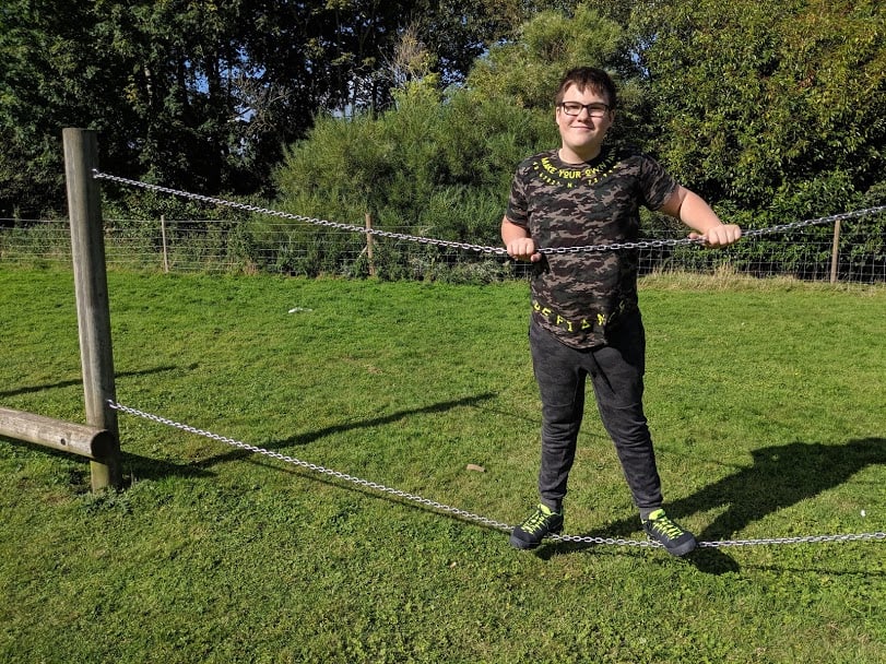 Teenage boy at the park