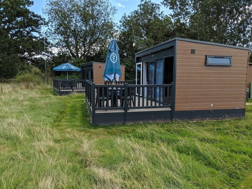 Glamping pod side view in Moreton in Marsh