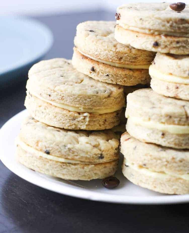 Coffee and Irish cream Sandwich cookies