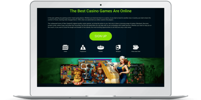 Gaming Club Casino on Mobile and PC Computer