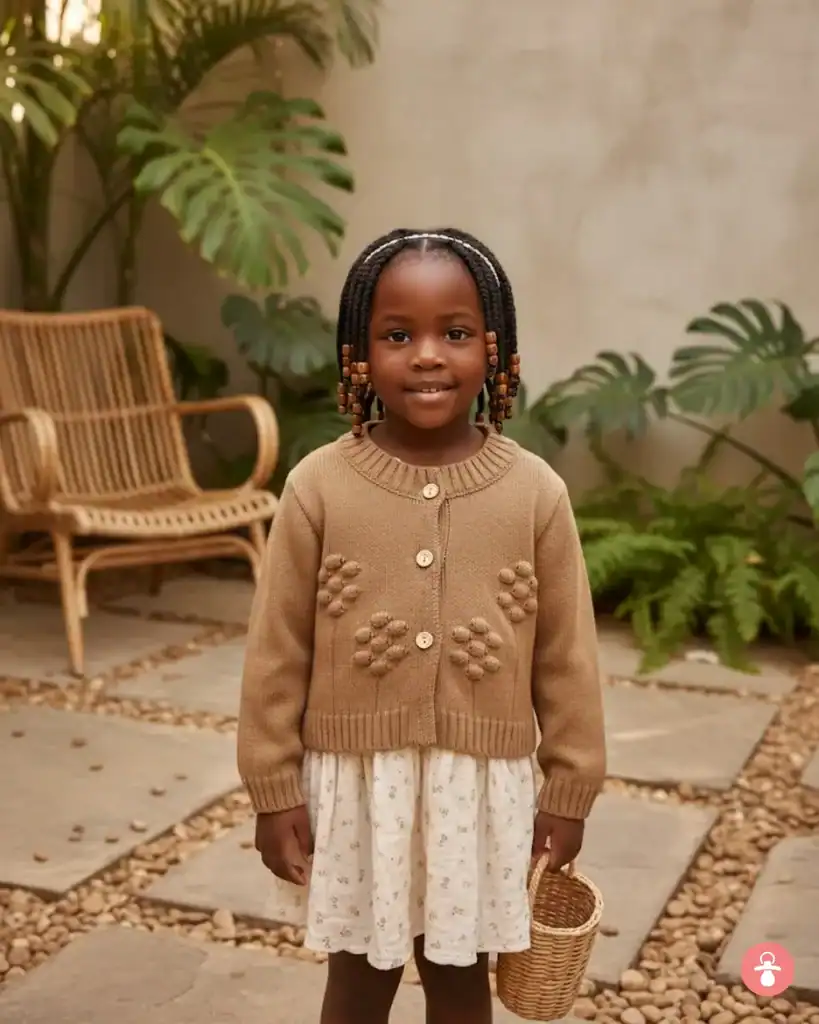 Ensemble 2 pièces fille chic & confortable Ocase Bébé Sénégal, tenue décontractée, style moderne