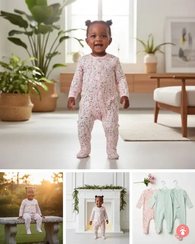 Lot 3 grenouillères bébé coton bio, ensemble pyjama fille/garçon, body manches longues doux, tenue naissance confortable