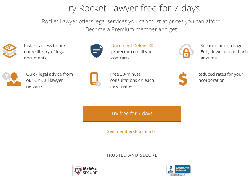 rocket lawyer reviews