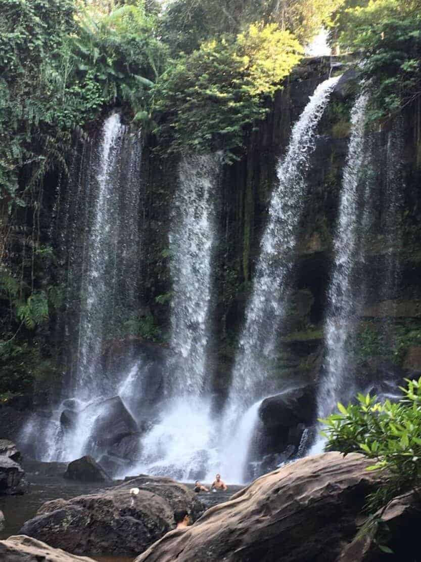 Kulen Mountain Waterfall, Phnom Kulen National Park, Cambodia Kulen Mountain Waterfall, Phnom Kulen National Park, Cambodia