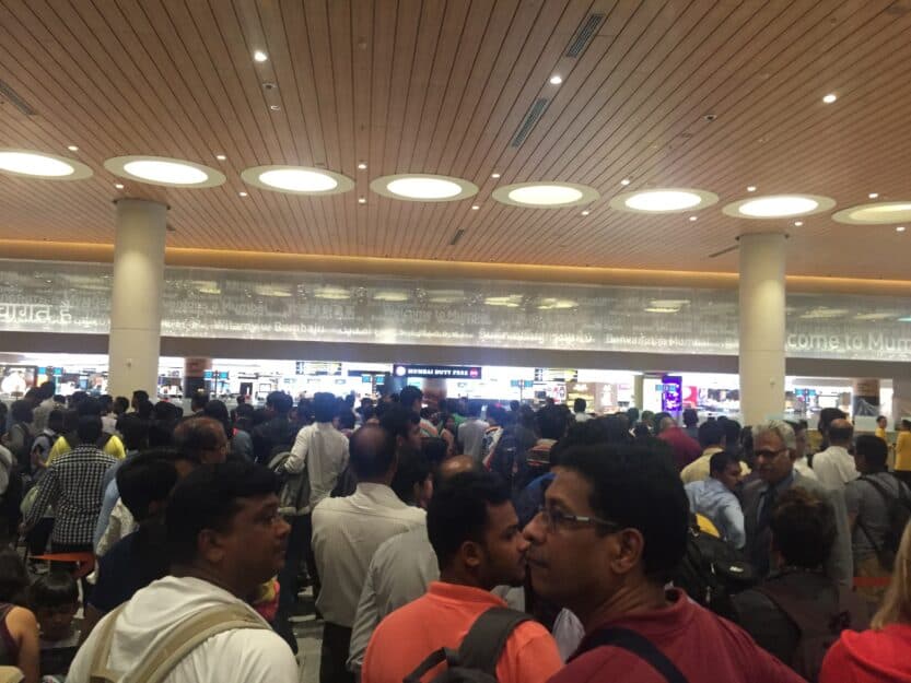 Mumbai Airport Mumbai airport queues