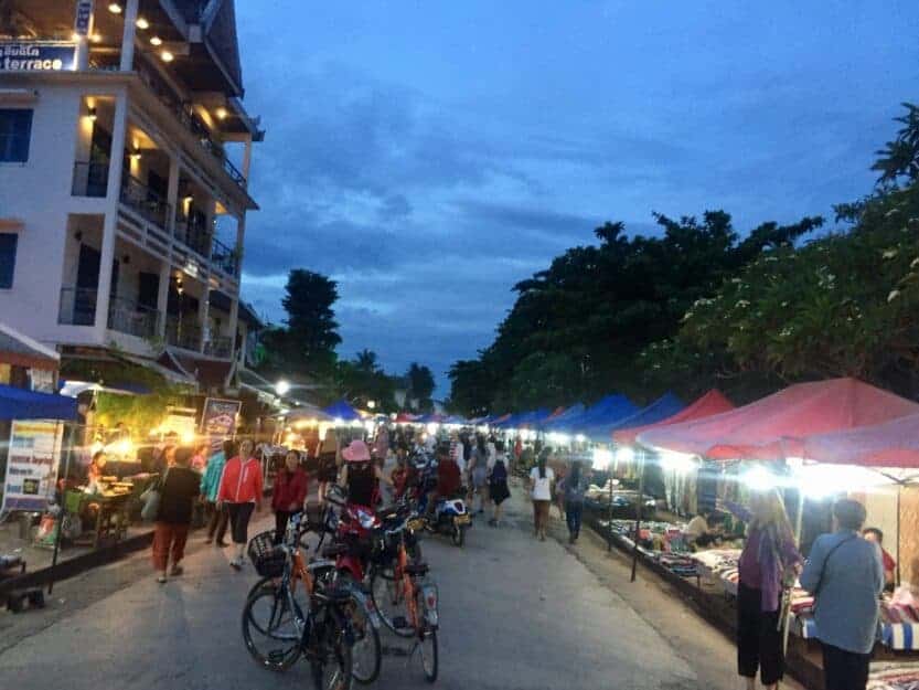 Night Market in Luang Prabang, Laos Night Market in Luang Prabang, Laos