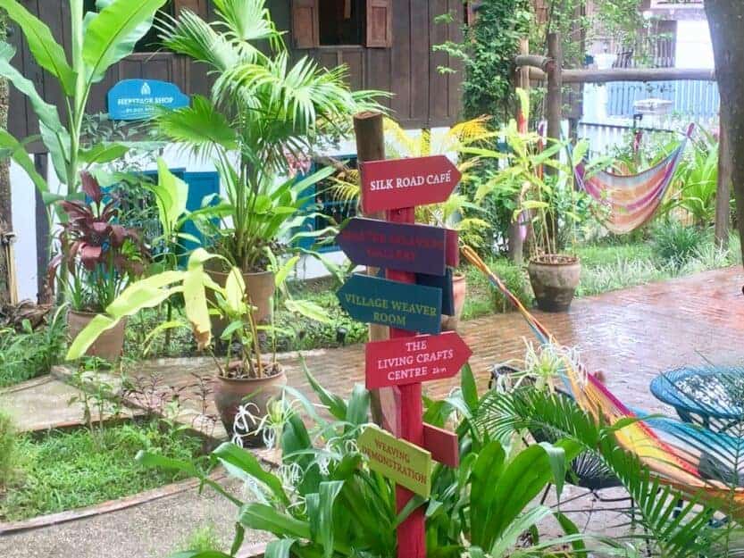 Ock Pop Tok Silk Road Cafe in Luang Prabang, Laos Ock Pop Tok Silk Road Cafe in Luang Prabang, Laos