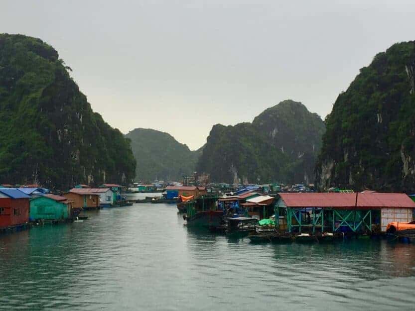 Cai Beo Floating Fishing Village in Lan Ha Bay, Vietnam Cai Beo Floating Fishing Village in Lan Ha Bay, Vietnam