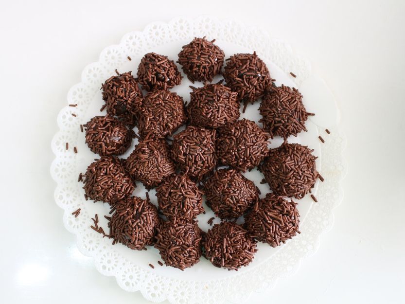 Brigadeiros in Brazil Brigadeiros - chocolate truffles in Brazil