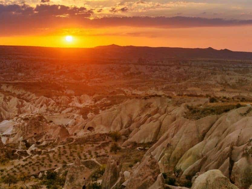 Sunset over Red Valley Cappadocia Sunset over Red Valley Cappadocia