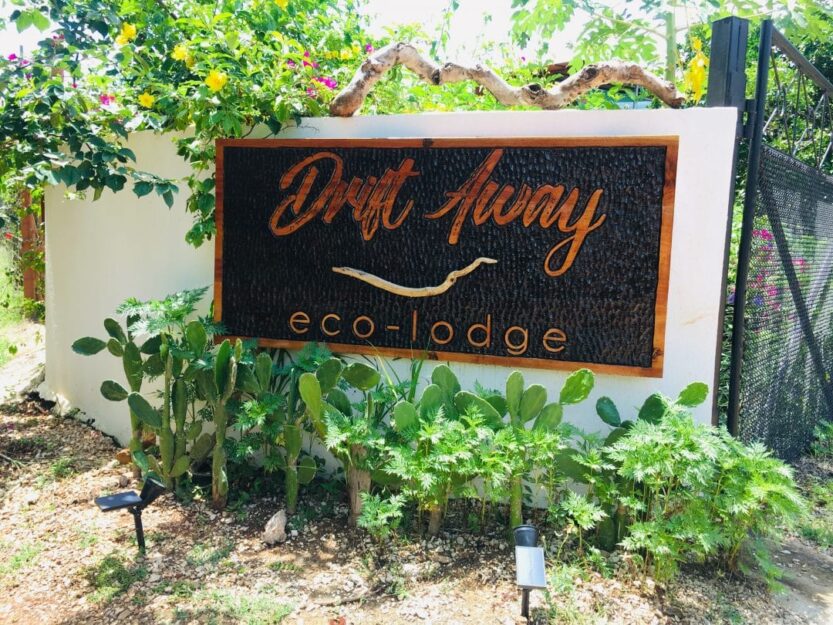 Drift Away Eco Lodge Sign Drift Away Eco Lodge sign